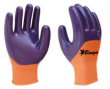 Latex Half Coated 13G Polyester Safety Glove