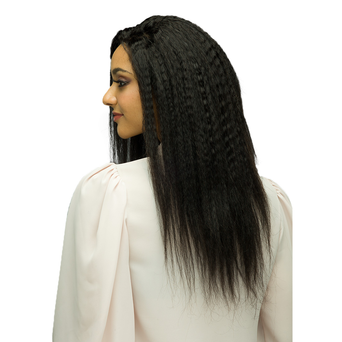 Longshengyuan Hair Factory Big Yaki Kinky Straight 100% Aligned Cuticle Virgin Brazilian Mink Human Hair Weave