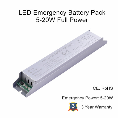 Pack de batterie d'urgence pour les luminaires LED 5-20W