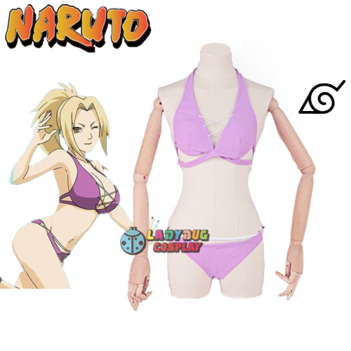 Traje de natação de cosplay Naruto Tsunade