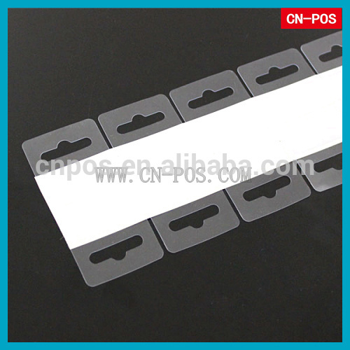 supermarket adhesive plastic hang tabs for hanging goods                        
                                                Quality Choice