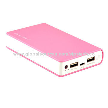 10,200mAh High-capacity Mobile Phone Charger for iPad, Dual-USB Output, Classical Chinese StyleNew