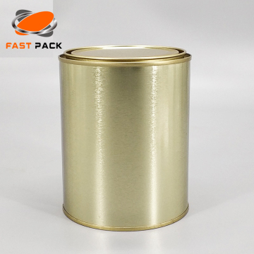 4L Round metal glue/paint can