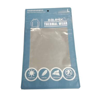 aluminum plastic packaging bag with zipper and window