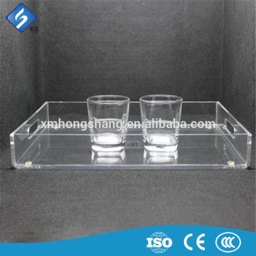 Simple style clear acrylic tray for office tray acrylic