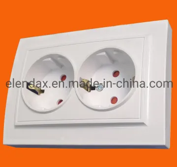 Electrical Wall Power Socket Double (F8210)
