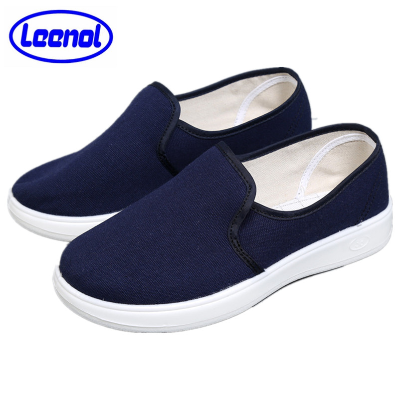 LN-1577104 Blue PU Shoes Mens ESD Shoes Cleanroom Working Shoes