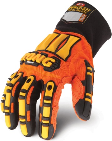 Ironclad Kong Sdx2 Original Impact Protection Gloves - Orange Hi Vis Palm Gloves Mechanical Glove Mechanic Glove