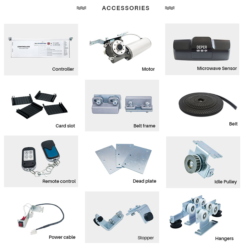 Chinese factory commercial telescopic sensor automatic glass sliding door operator