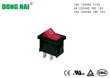 Red Button 2position ON OFF Rocker Switch