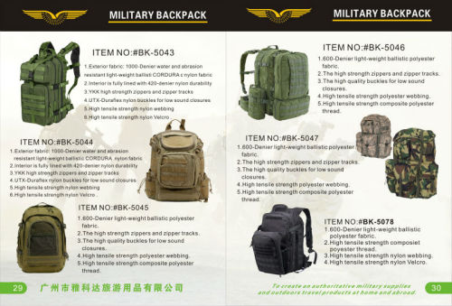 Waterproof military tactical backpack,hiking backpack