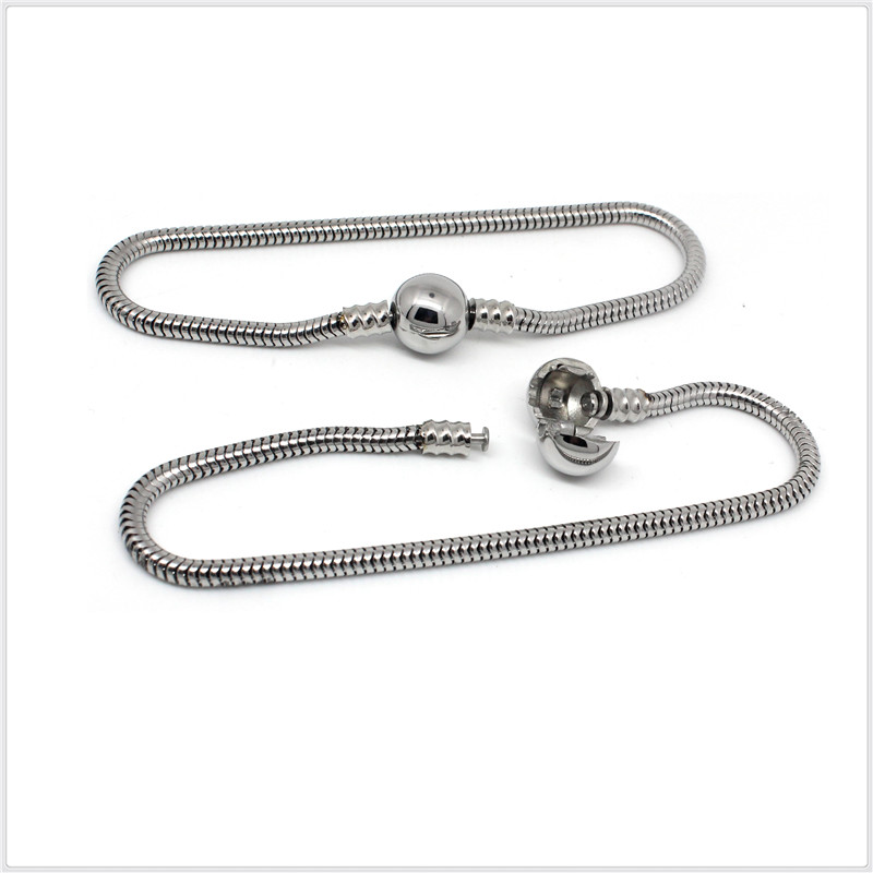 Hot sale fashion jewelry stainless steel pan snake chain bracelet