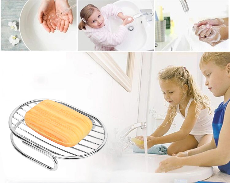 High-end Creative bathroom stainless steel soap rack