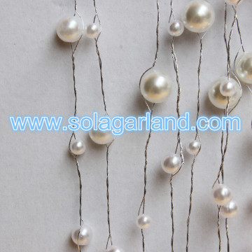 Acrylic Pearl Bead Garland Artificial Tree Branches