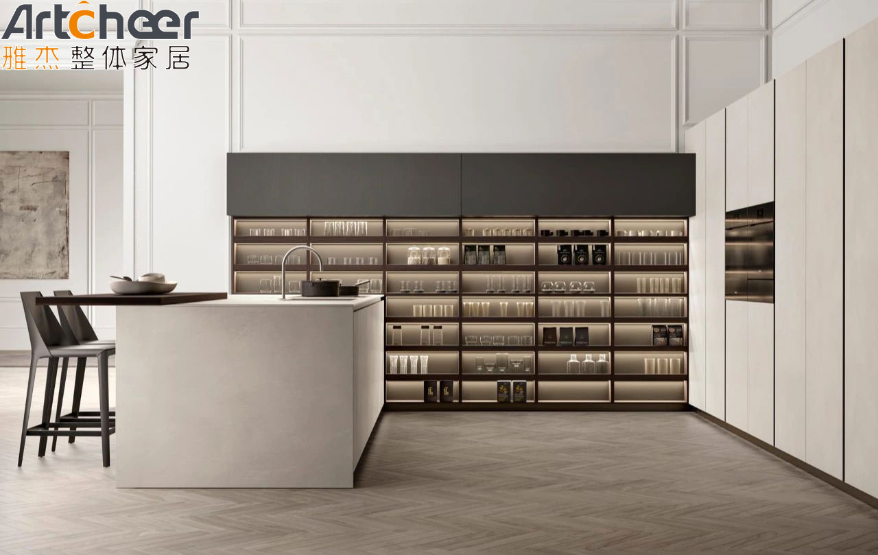 Modern High Gloss Lacquer Wood Door Kitchen Furniture & Modular ...