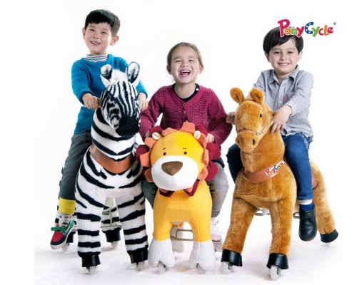 Pony Cycle Kids Ride On Plush Horse Toy