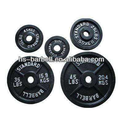 2"regular black spraying paint olympic plate/olympic bumper plate/wholesale olympic weights/weights/olympic plate