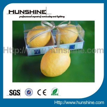 orange shaped candle night light for promotion gift