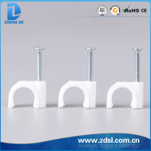Round Cable Clip Round plastic round nail cable clip