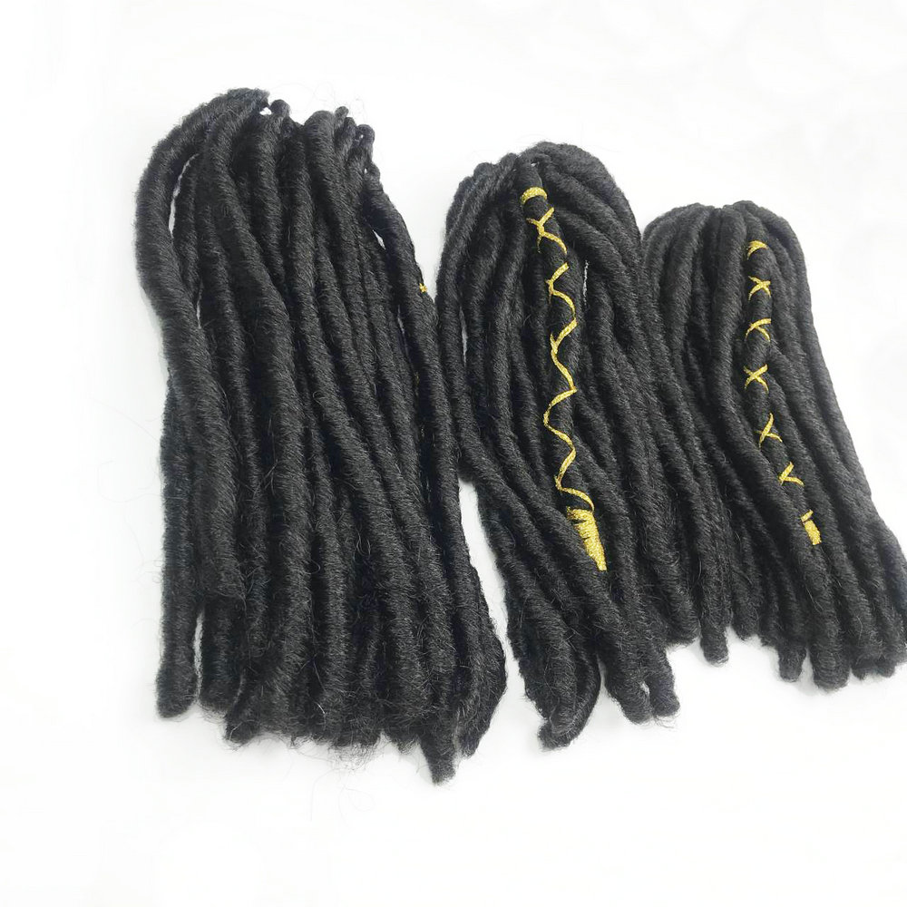 Hot Sale Crochet Braid Hair Small  Slim Twist Hair Bae LUNA Locs with colorful string