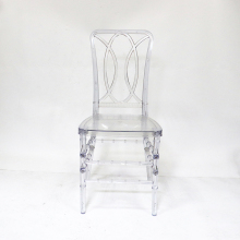 Transparent Clear Square Back Tiffany Polycarbonate Chairs for Weddings and Banquets