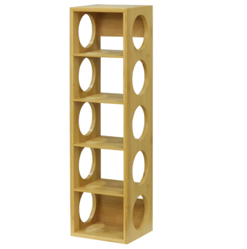 Natural Organic Bamboo Stackable Wine Rack: Eco-Friendly Modern Design