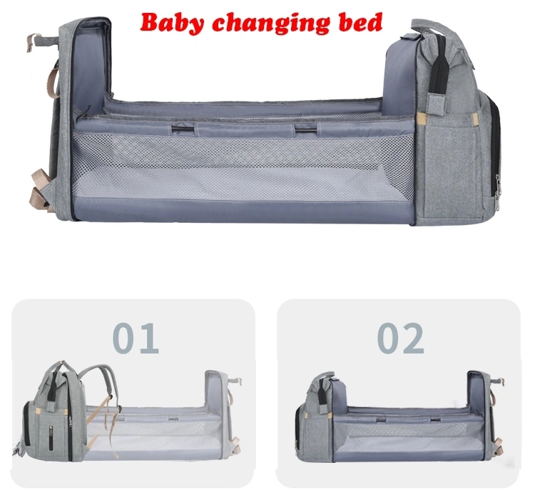 Custom Baby Care Changing Bed Diaper Organizer Bag Portable Bassinet Travel Sleeping Backpack