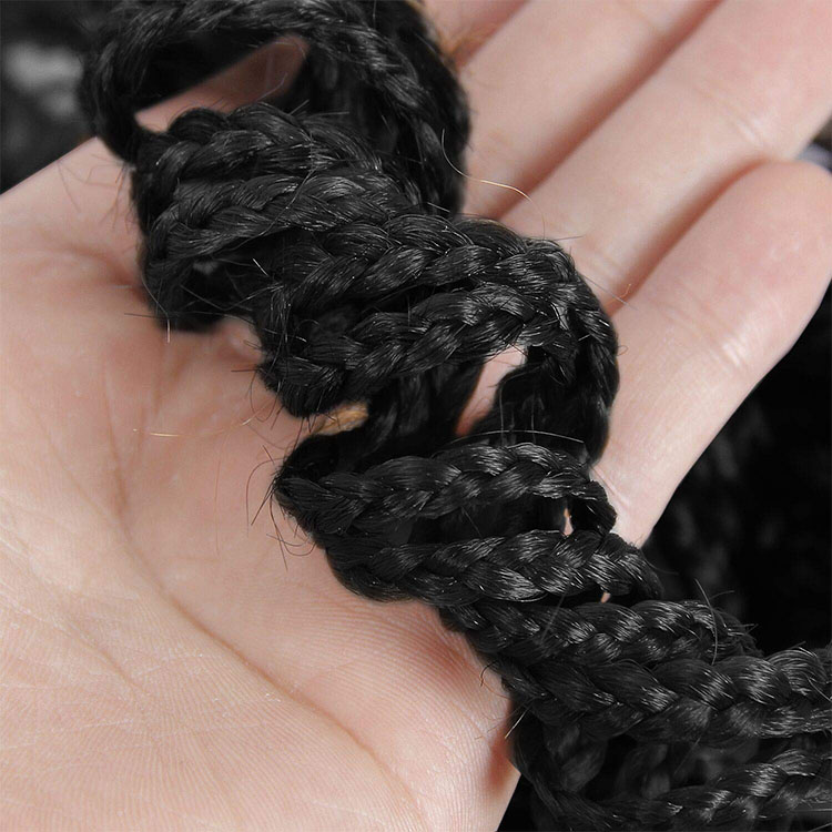 Wholesale Curly Box Twist Crochet Braids Hair Extensions Box Braiding Hair Synthetic Fiber Ombre Color For Women 18 Inches