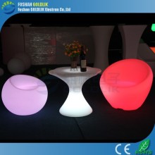 Battery KTV Nightclub Bar Furniture Illuminated Plastic led mini bar table furniture