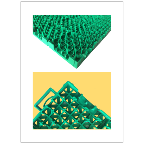 플라스틱 잠금 및 세미 테레 테트 바닥 디자인 정원 고무 타일