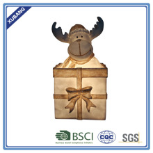 Hot sales Reindeer in giftbox lamp indoor