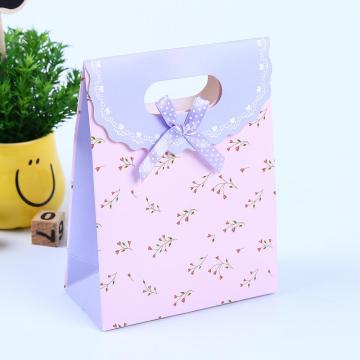 New Products Paper Bag With Ribbon