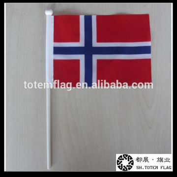 Hand Shaking Flag , Norway Hand Flag