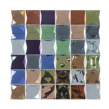 Color Glass Rainbow Mosaic Tile