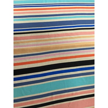 Tissu d&#39;impression Rayon Challis Lines Design