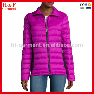 100% polyester lightweight womens down coat