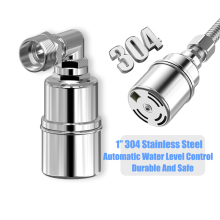 304 Stainless Steel Auto Stop Water Level Control Valve with Male Threaded Female Float Ball