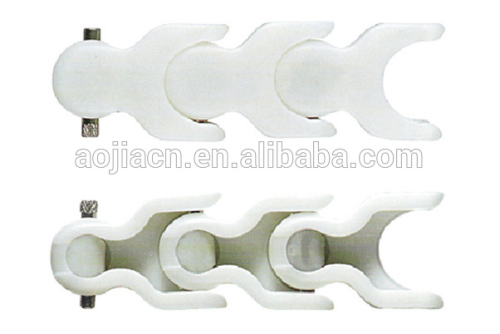 Sideflexing Run Plastic Multiflex table top conveyor chains