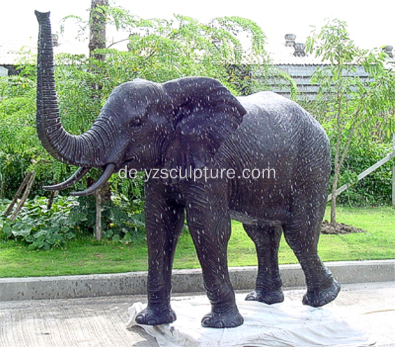 Elefanten-Statue Bronze Leben Größe