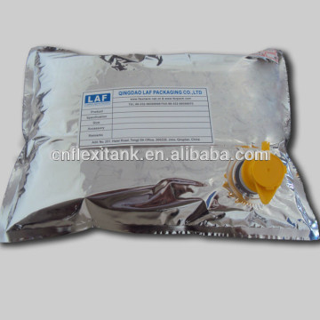 Metallized bib bag in box for egg liquid , aluminized bib packaging
