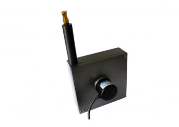 Linear displacement transducer sensor