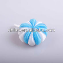 PE Mesh Double Colors Pumpkin Bath Mesh Sponge