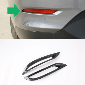 Chevrolet ONIX 2021 Auto Carbon Pattern Rear Fog Light Cover Tail Lamp Eyebrow Trim Kit