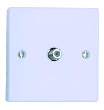1 Gang Satelite Socket (Square Corners)