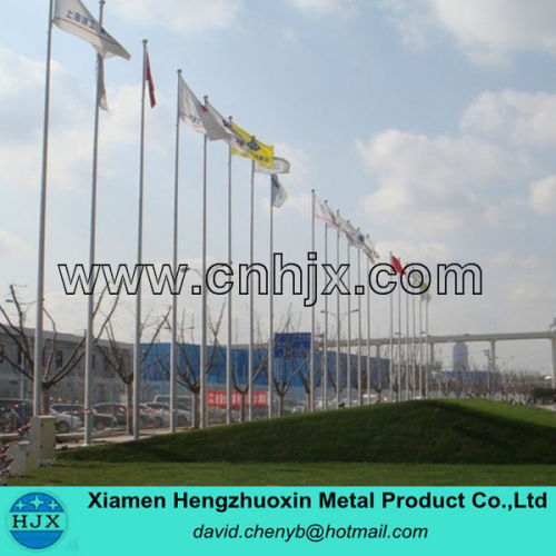 High strength decorative metal flagpole for sports and business exhibition