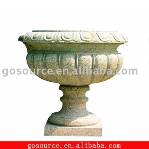 stone flower plant pot