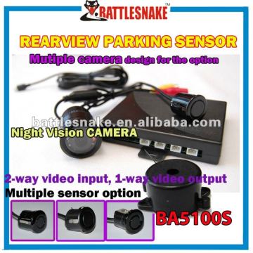 Buzzer parking sensor with rearview camera