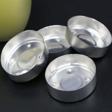 मोमबत्तियों के लिए अलग आकार के एल्यूमीनियम कप