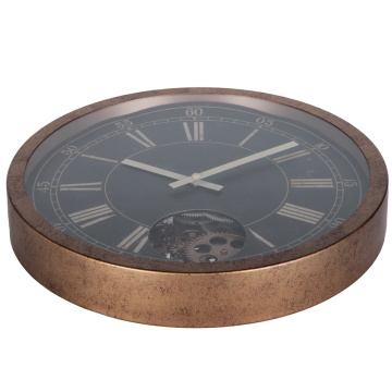 Retro 16 Inch Rustic Gear Reloj de pared