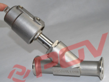 All stainless steel clamped type pnematic angle seat valve